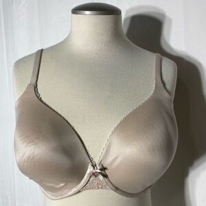 Victoria’s Secret Body By Victoria Lined Perfect Coverage Nude Beige Bra 34DDD/F